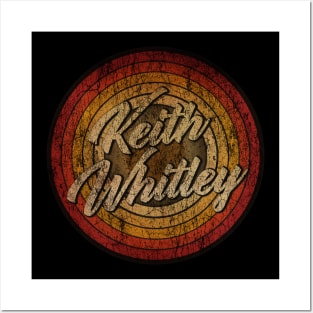 arjunthemaniac, circle retro faded Keith Whitley Posters and Art